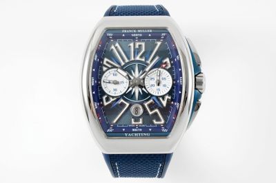 Franck Muller Vanguard Yachting V45 Blue Face 7750 Movement 44*54mm White Gold Watch